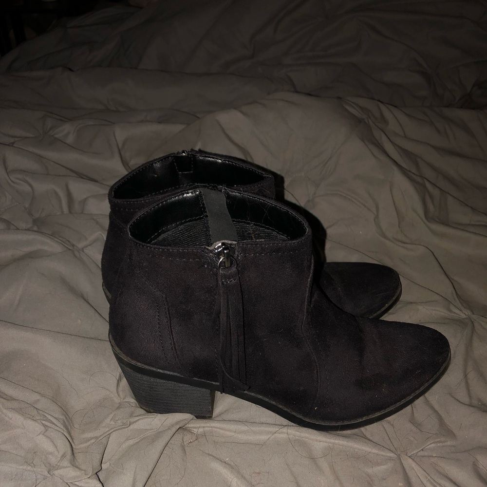 Black ankle boots